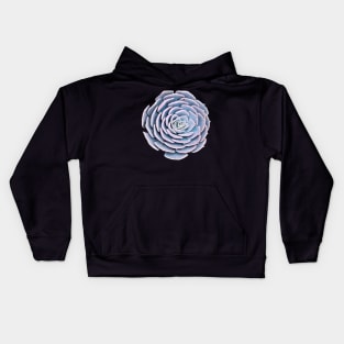 Echeveria Blue Kids Hoodie